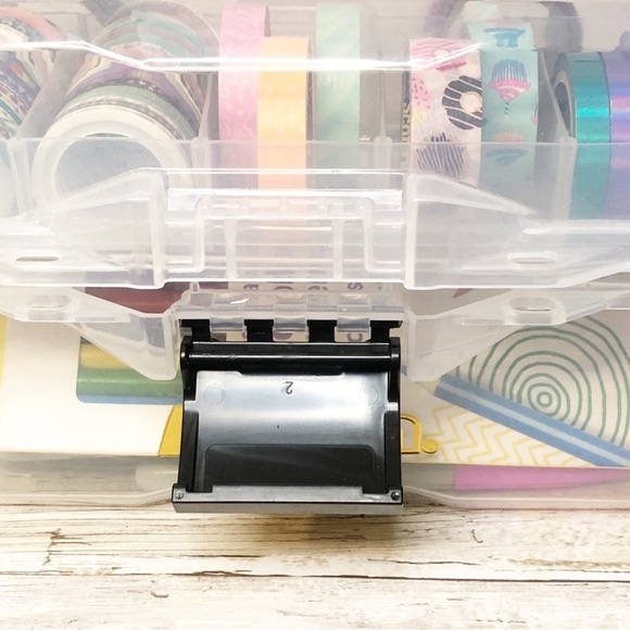 Arts Crafts Journal Supplies Storage Box Washi Tape-Markers-Colored Pencils EUC - Picture 15 of 16